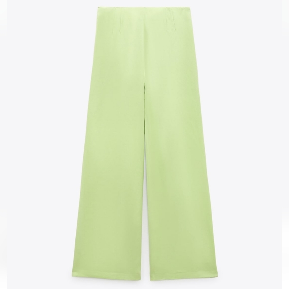 Zara Pants & Jumpsuits Zara Full Length Linen Blend Pants Bloggers